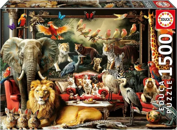 16956-1-1.png Puzzle 1500 La Mansiion de los Animales Educa 20245