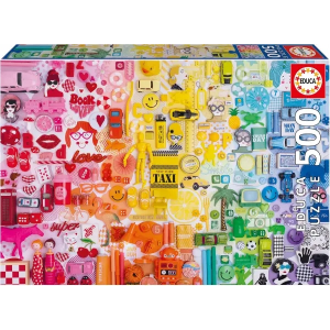 Puzzle 500 Collage de Colores Educa 20543