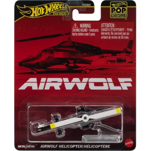Hot Wheels Pop Culture Airwolf Helicopter Mattel JBL56