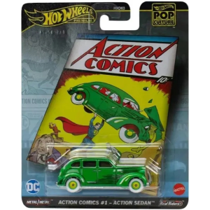 Hot Wheels Pop Culture Action Comics Action Sedan Mattel HVJ50