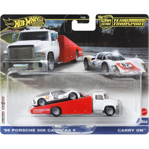 Hot Wheels Team Transport 66 Porche 906 Carrera 6 Carry On Mattel HRV47