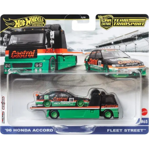 Hot Wheels Team TRansport 96 Honda Accord Fleet Street Mattel HRV46