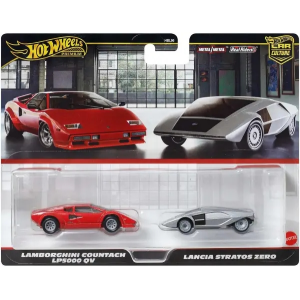 Hot Wheels Car Culture Lamborghini Countach LP5000QV Lancia Stratos Zero Mattel JBL02
