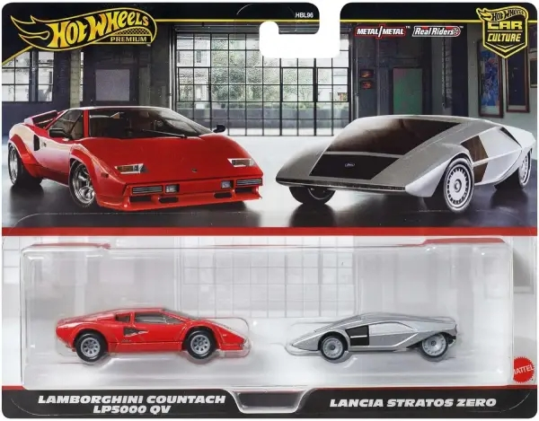 17276-1.png Hot Wheels Car Culture Lamborghini Countach LP5000QV Lancia Stratos Zero Mattel JBL02