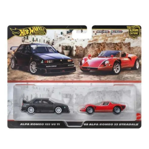 Hot Wheels Car Culture Alfa Romeo 155 V6 TI 69 Alfa Romeo 33 Stradale Mattel JBK95