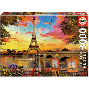 Puzzle 3000 puesta de sol en paris educa