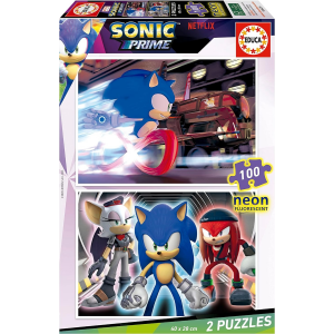 Puzzle Neon 2x100 Sonic Educa 19629