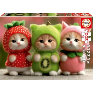Puzzle 200 Gatitos Frutales Educa 20496