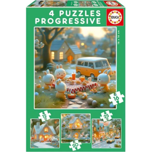 Puzzle Progresivo Ciudad de Conejitos Educa 20217