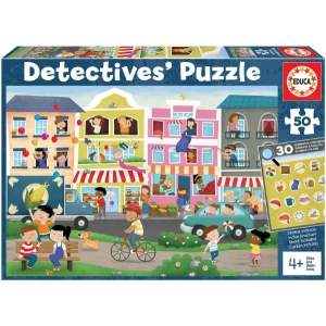 Puzzle Detectives de 50 piezas busca y encuentra Educa 18894