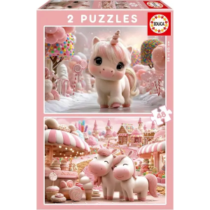 Puzzle 2x48 Unicornios Dulces Educa 20504
